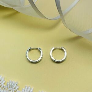 New! Classic Sterling Hoops